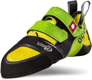 Fotografía en perspectiva del pie de gato Ozone de la marca Ocun